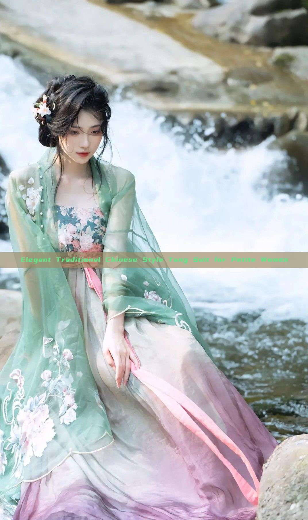Elegant Traditional Chinese Style Tang Suit for Petite Women Elegant Traditional Chinese Style Tang Suit for Petite Women