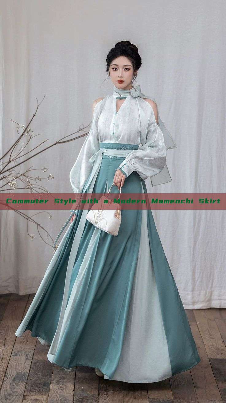 Commuter Style with a Modern Mamenchi Skirt Commuter Style with a Modern Mamenchi Skirt