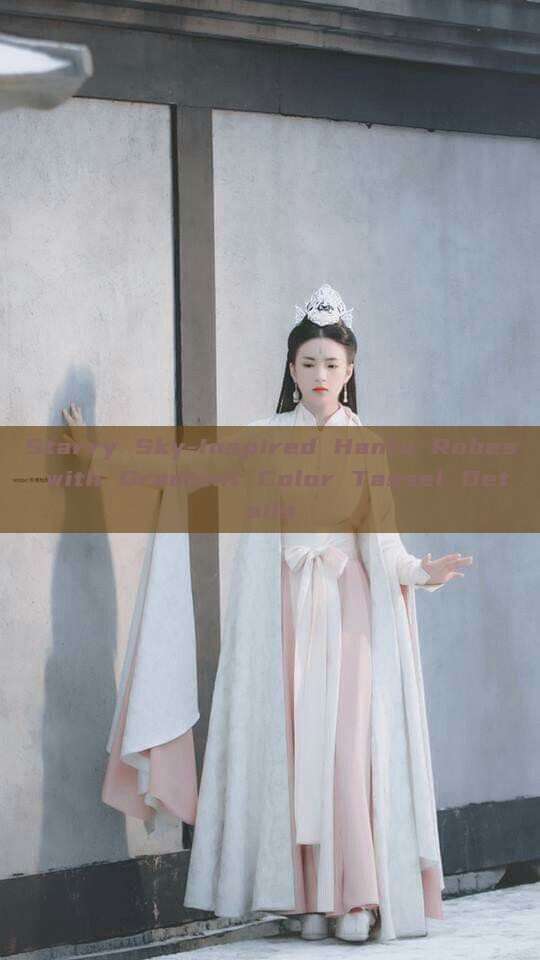 Starry Sky-Inspired Hanfu Robes with Gradient Color Tassel Details Starry Sky-Inspired Hanfu Robes with Gradient Color Tassel Details