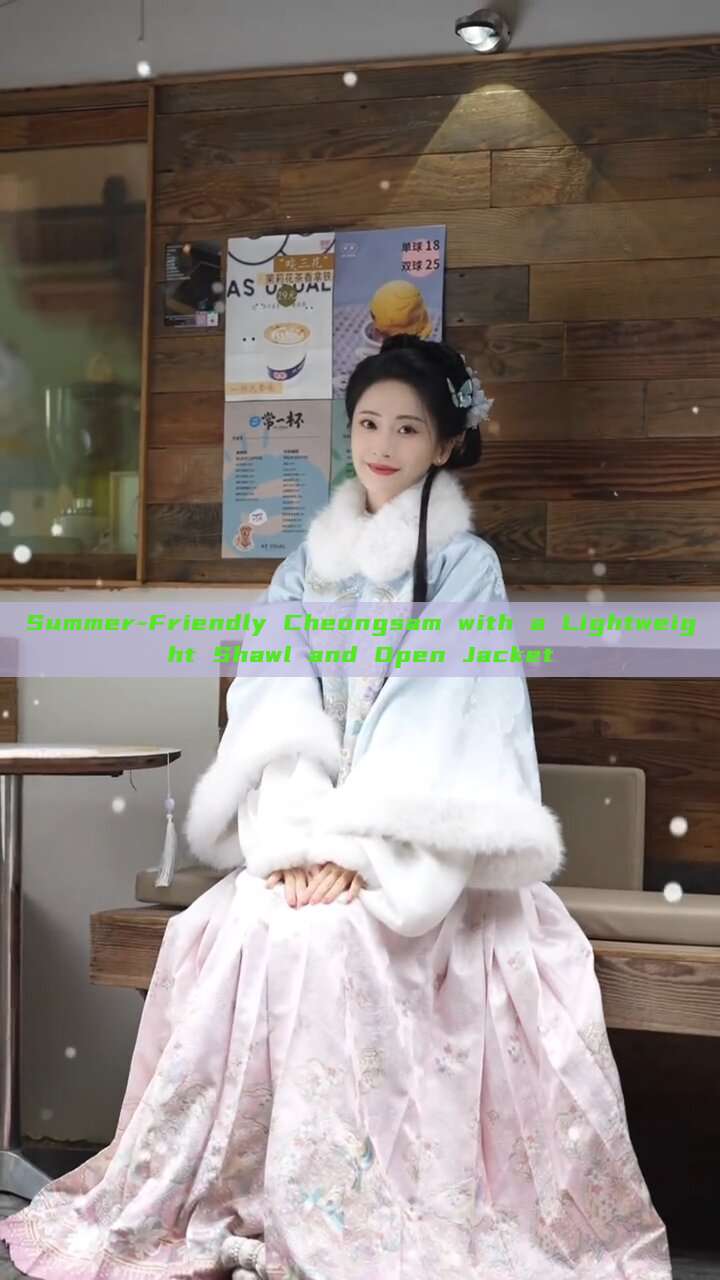 Summer-Friendly Cheongsam with a Lightweight Shawl and Open Jacket Summer-Friendly Cheongsam with a Lightweight Shawl and Open Jacket