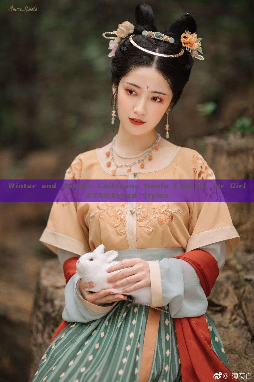 Winter and Autumn Childrens Hanfu Fashion for Girls:Thickened Styles Winter and Autumn Childrens Hanfu Fashion for Girls:Thickened Styles