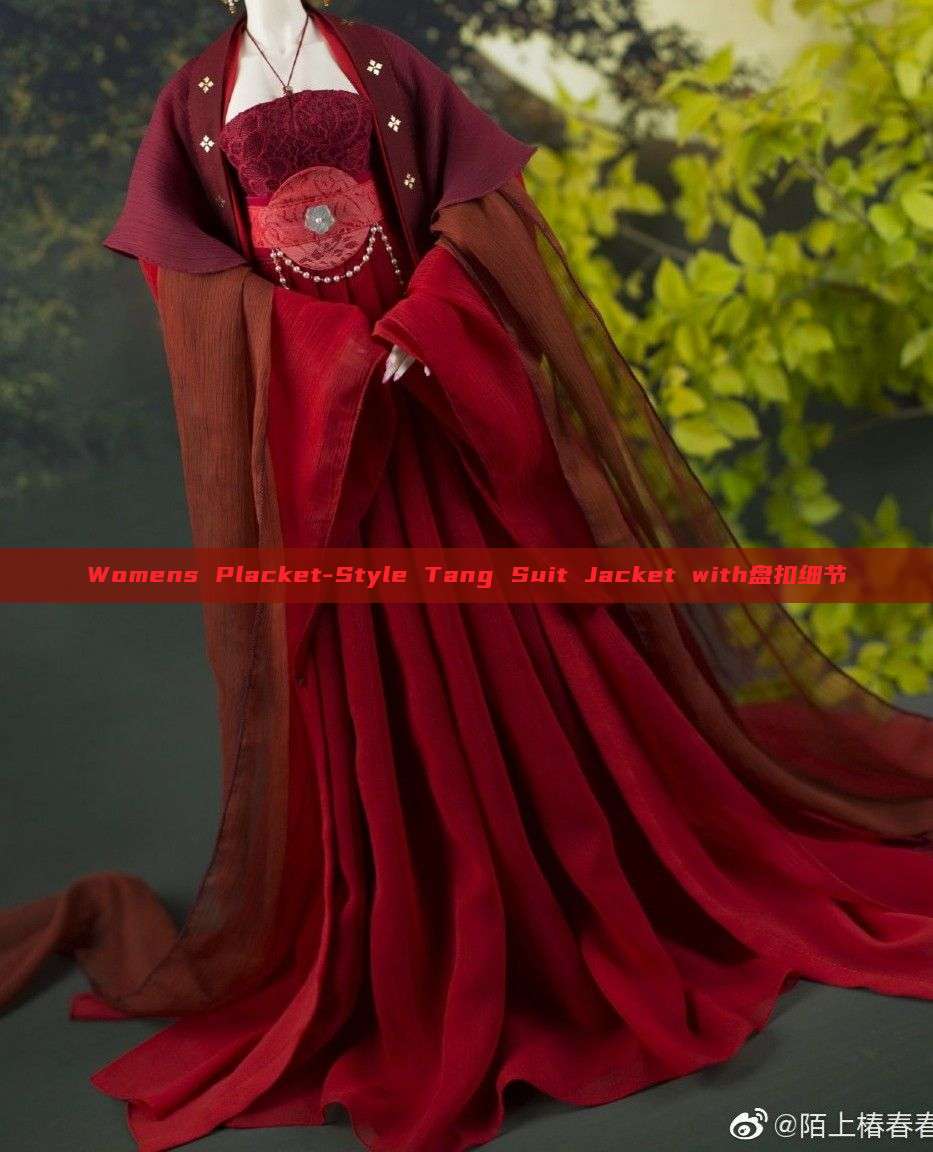 Womens Placket-Style Tang Suit Jacket with盘扣细节 Womens Placket-Style Tang Suit Jacket with盘扣细节