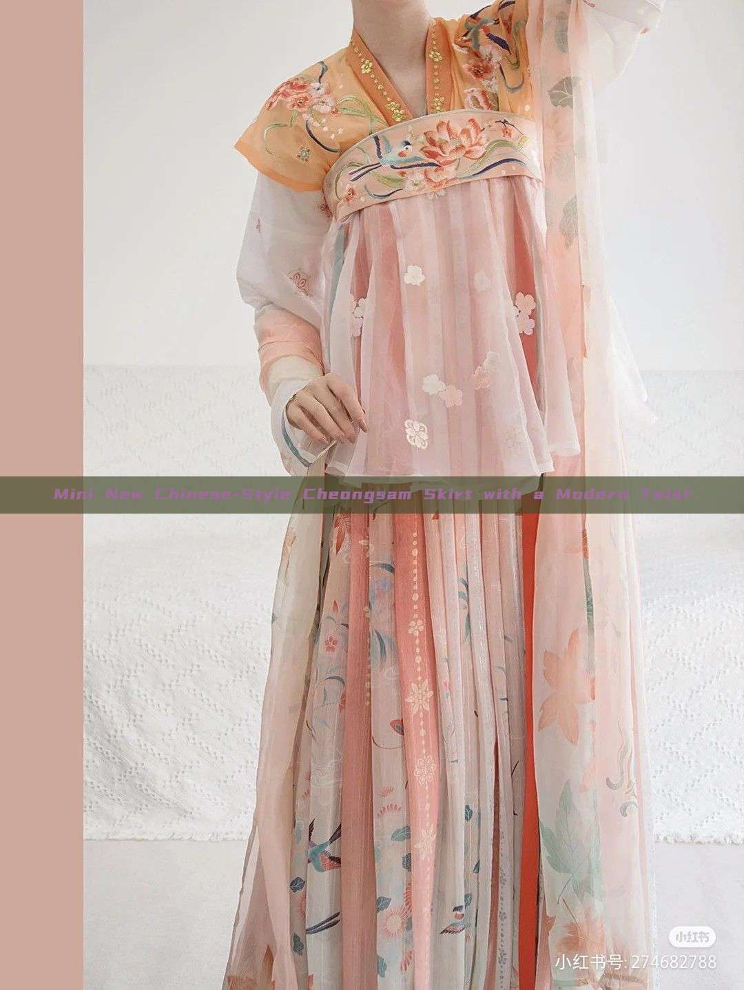 Mini New Chinese-Style Cheongsam Skirt with a Modern Twist Mini New Chinese-Style Cheongsam Skirt with a Modern Twist