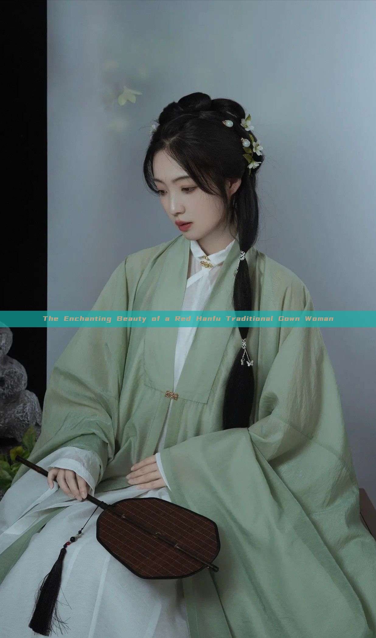 The Enchanting Beauty of a Red Hanfu Traditional Gown Woman The Enchanting Beauty of a Red Hanfu Traditional Gown Woman