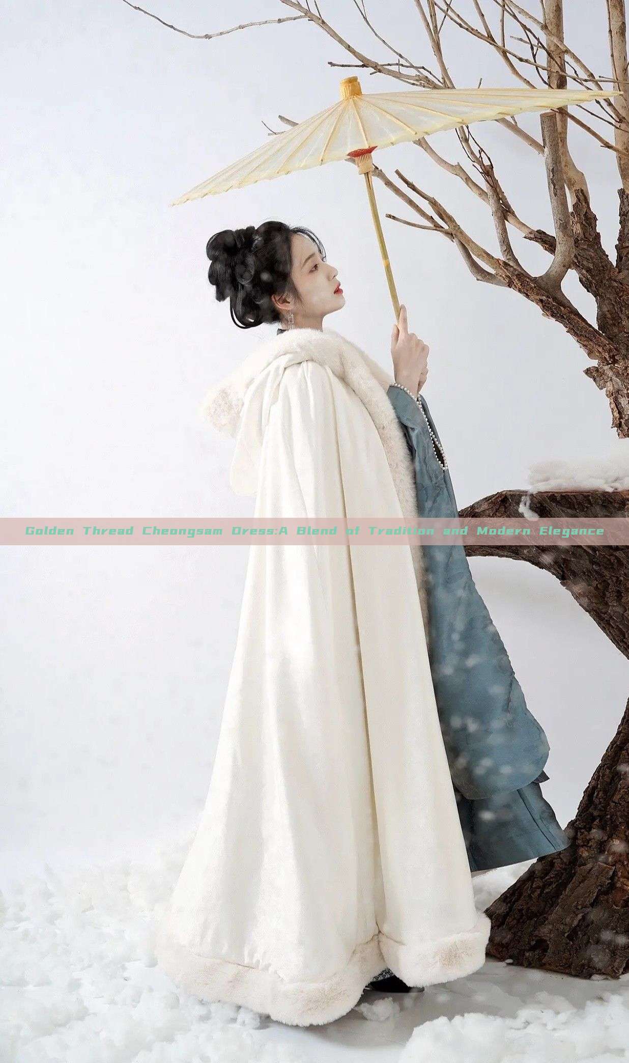 Golden Thread Cheongsam Dress:A Blend of Tradition and Modern Elegance Golden Thread Cheongsam Dress:A Blend of Tradition and Modern Elegance