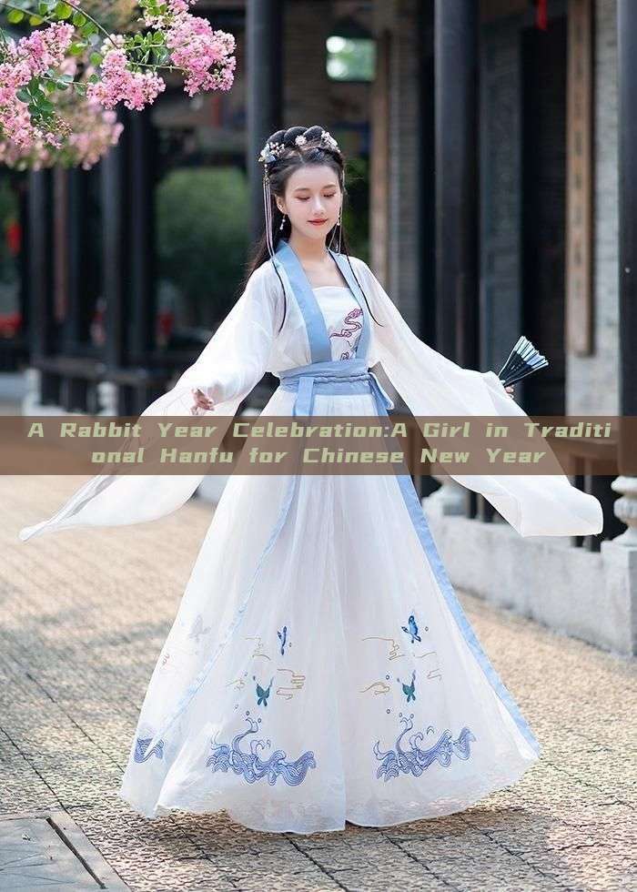 A Rabbit Year Celebration:A Girl in Traditional Hanfu for Chinese New Year A Rabbit Year Celebration:A Girl in Traditional Hanfu for Chinese New Year