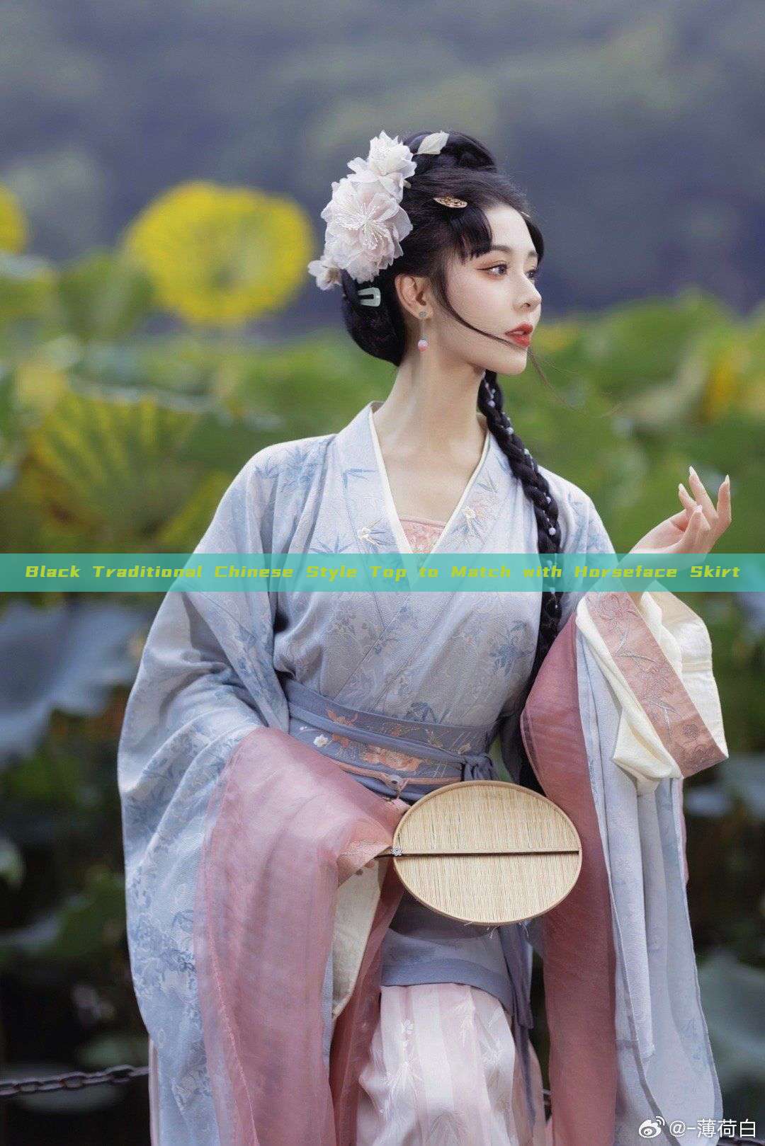 Black Traditional Chinese Style Top to Match with Horseface Skirt Black Traditional Chinese Style Top to Match with Horseface Skirt