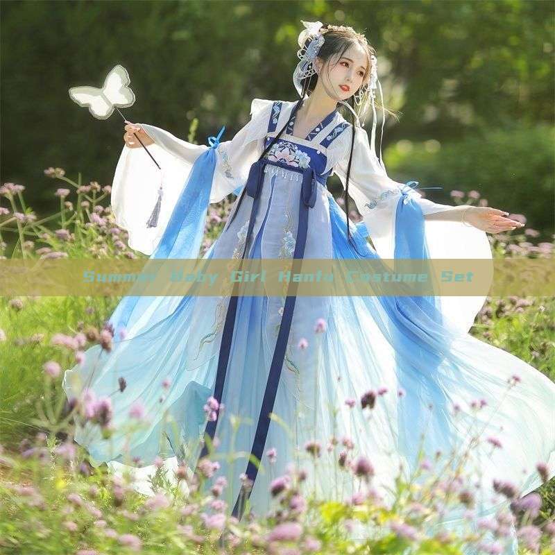 Summer Baby Girl Hanfu Costume Set Summer Baby Girl Hanfu Costume Set