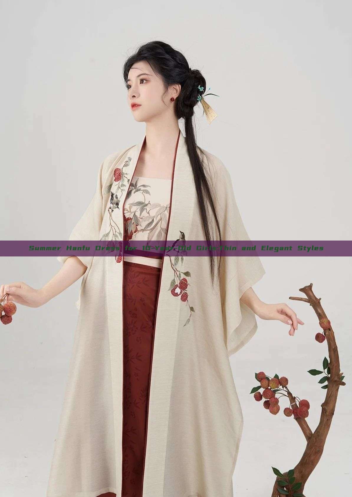 Summer Hanfu Dress for 10-Year-Old Girls:Thin and Elegant Styles Summer Hanfu Dress for 10-Year-Old Girls:Thin and Elegant Styles