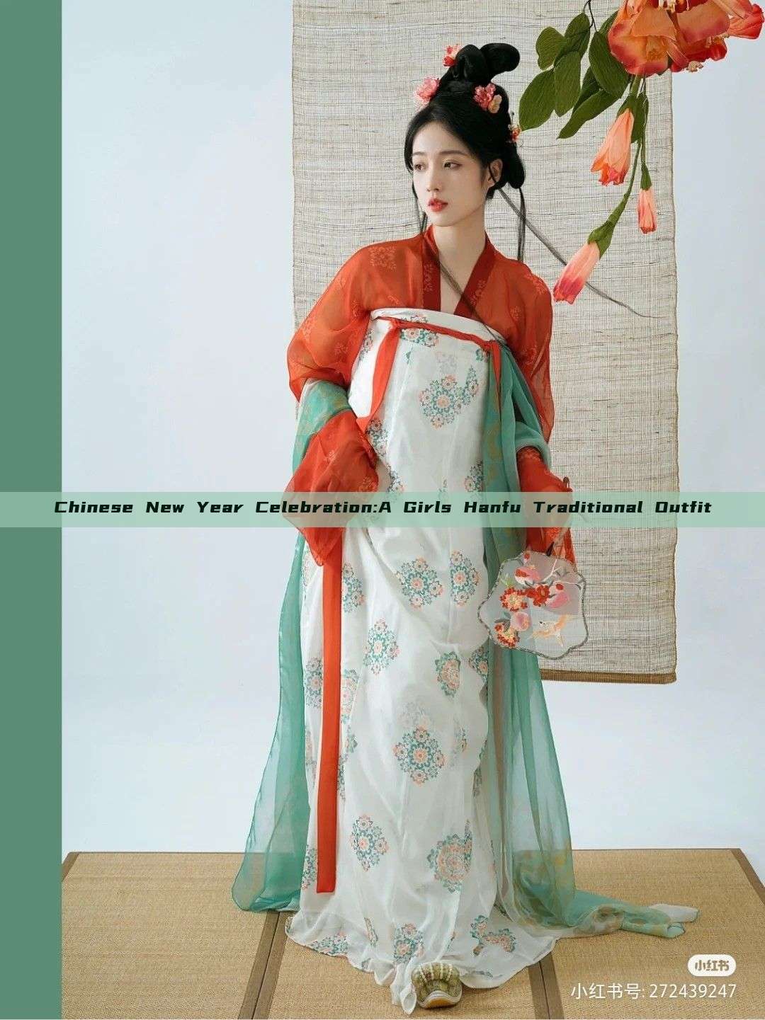 Chinese New Year Celebration:A Girls Hanfu Traditional Outfit Chinese New Year Celebration:A Girls Hanfu Traditional Outfit