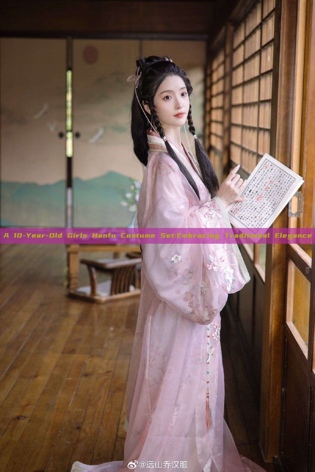 A 10-Year-Old Girls Hanfu Costume Set:Embracing Traditional Elegance A 10-Year-Old Girls Hanfu Costume Set:Embracing Traditional Elegance