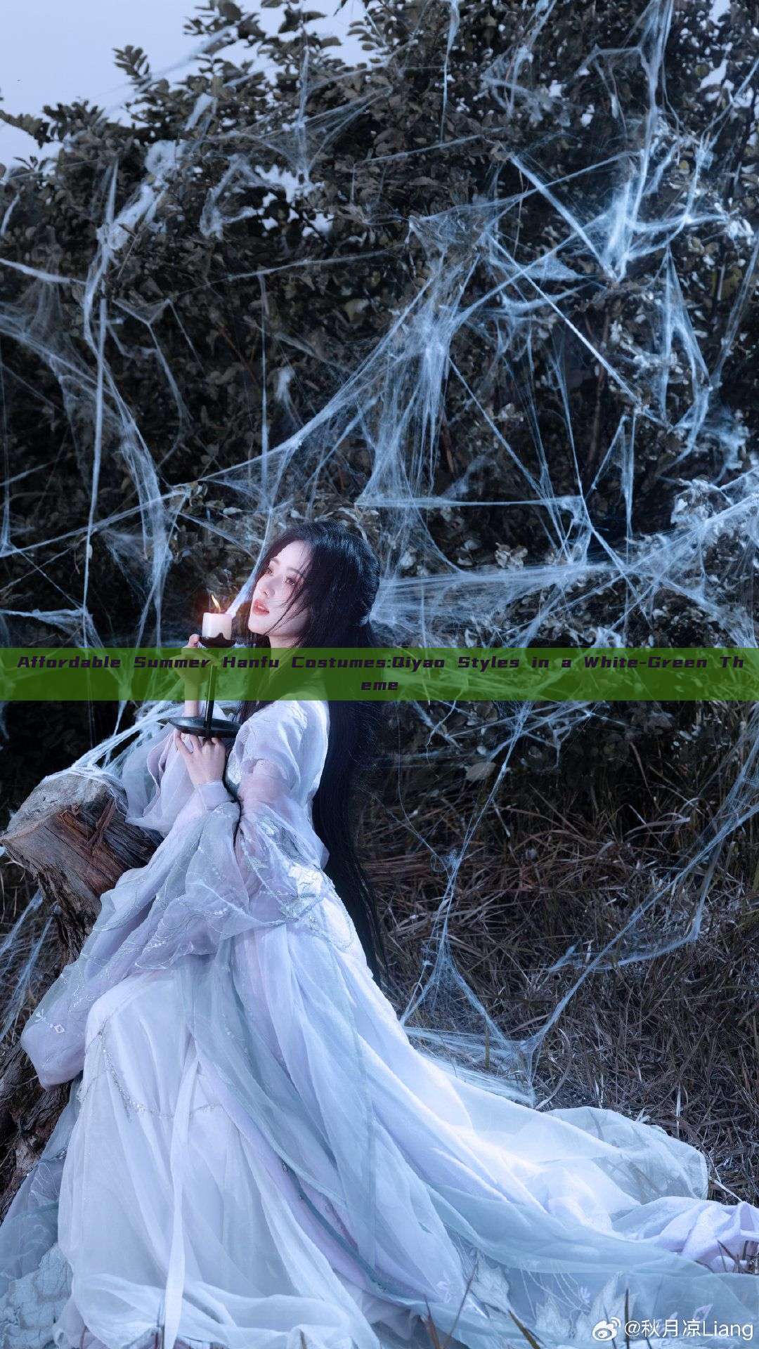 Affordable Summer Hanfu Costumes:Qiyao Styles in a White-Green Theme Affordable Summer Hanfu Costumes:Qiyao Styles in a White-Green Theme