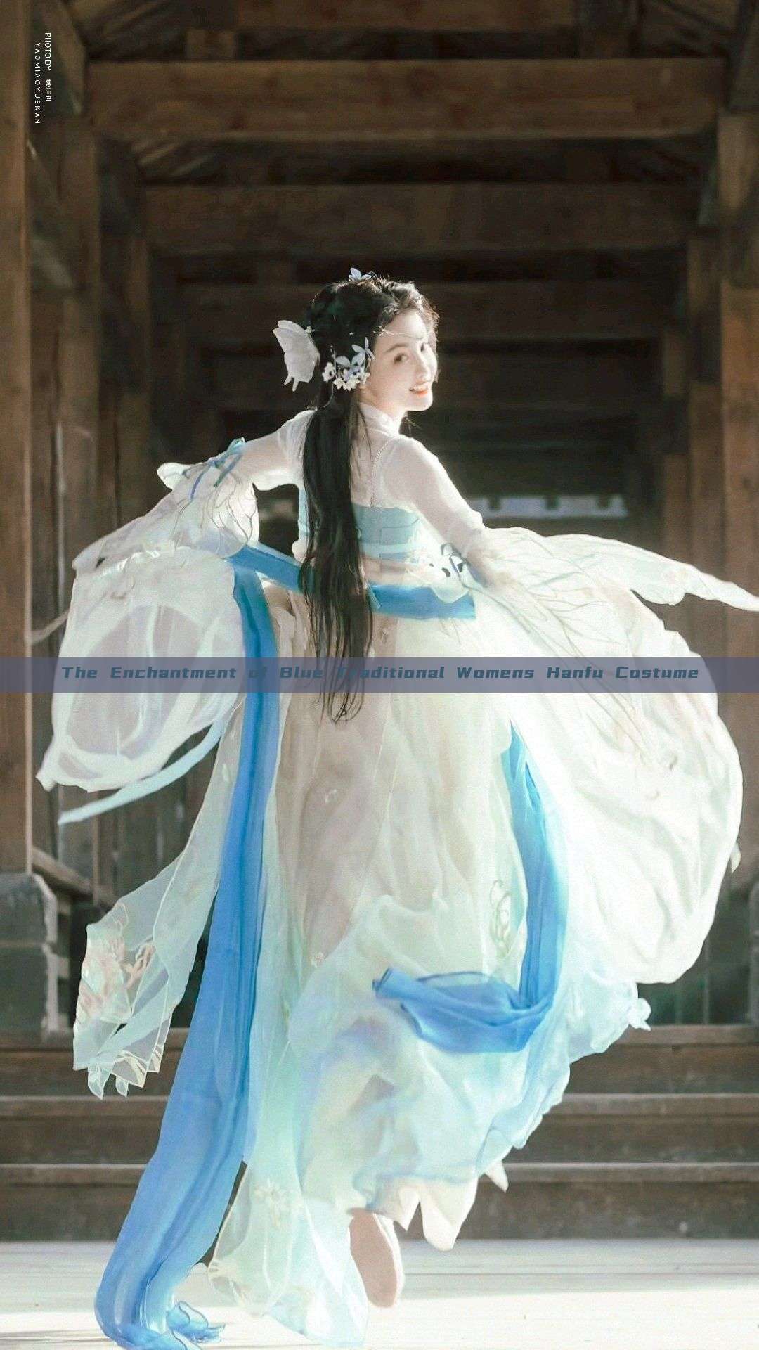 The Enchantment of Blue Traditional Womens Hanfu Costume The Enchantment of Blue Traditional Womens Hanfu Costume