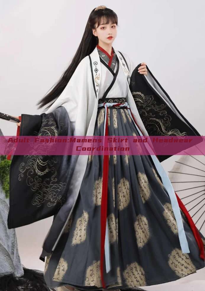Adult Fashion:Mamens Skirt and Headwear Coordination Adult Fashion:Mamens Skirt and Headwear Coordination