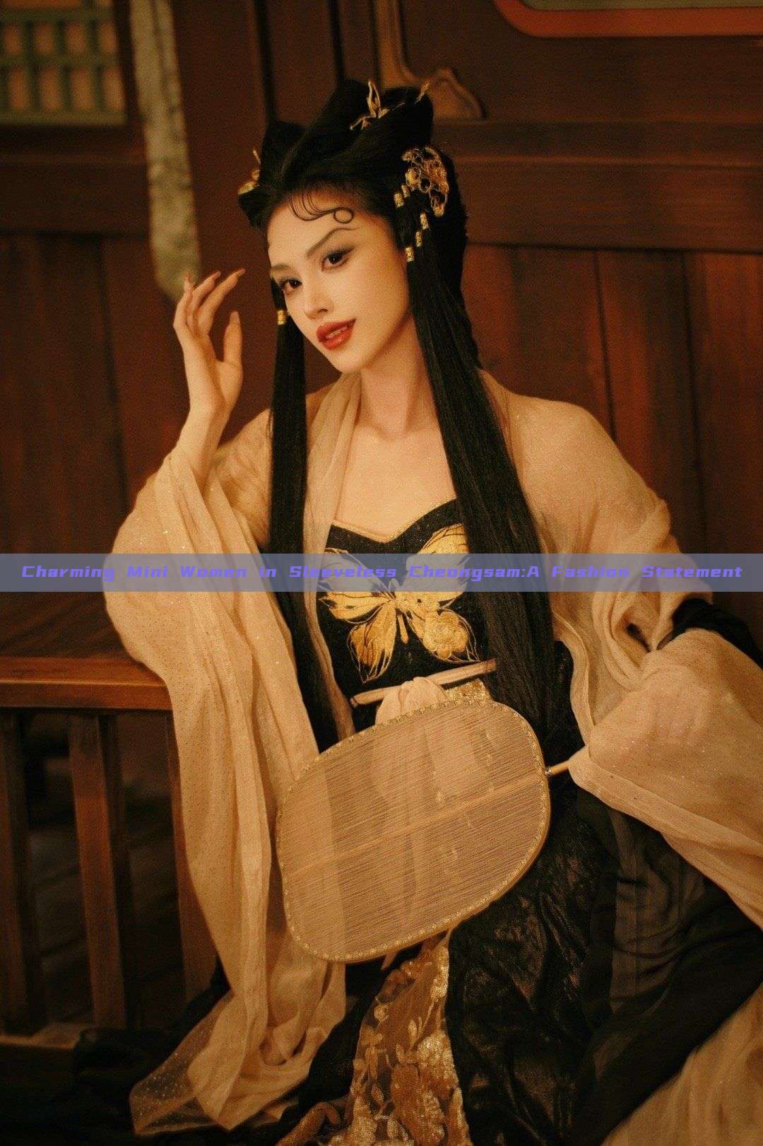 Charming Mini Women in Sleeveless Cheongsam:A Fashion Statement Charming Mini Women in Sleeveless Cheongsam:A Fashion Statement