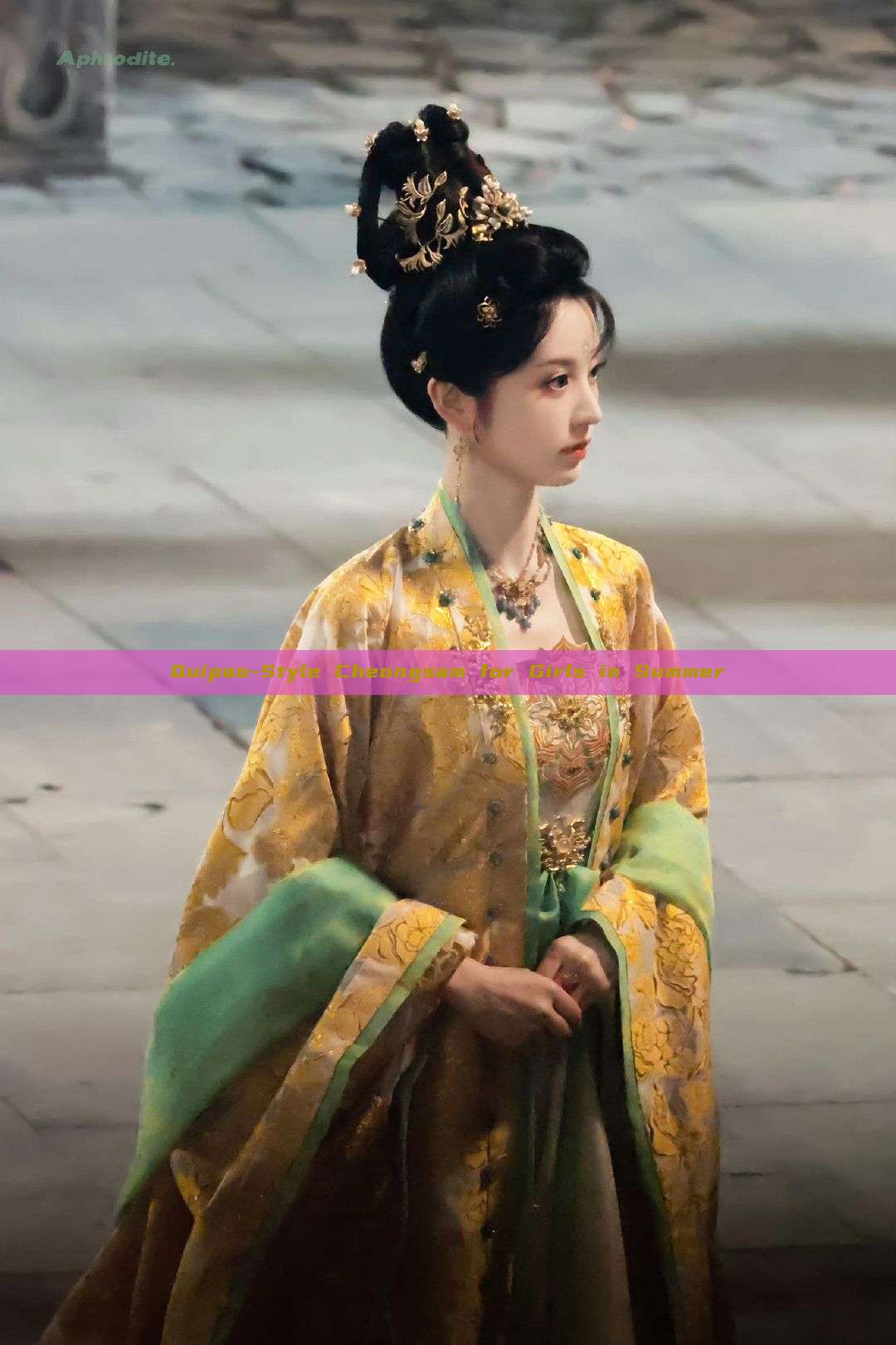 Quipao-Style Cheongsam for Girls in Summer