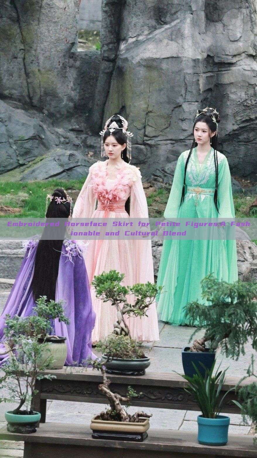 Embroidered Horseface Skirt for Petite Figures:A Fashionable and Cultural Blend