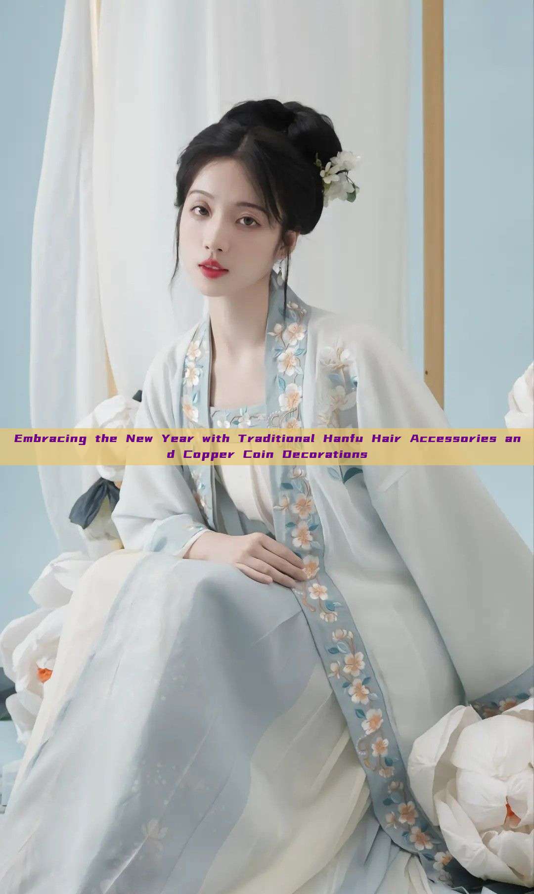 Embracing the New Year with Traditional Hanfu Hair Accessories and Copper Coin Decorations Embracing the New Year with Traditional Hanfu Hair Accessories and Copper Coin Decorations