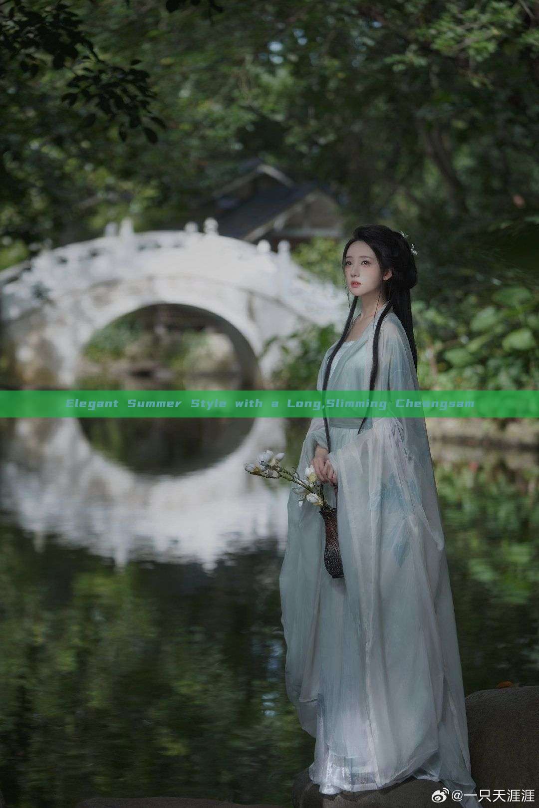 Elegant Summer Style with a Long,Slimming Cheongsam