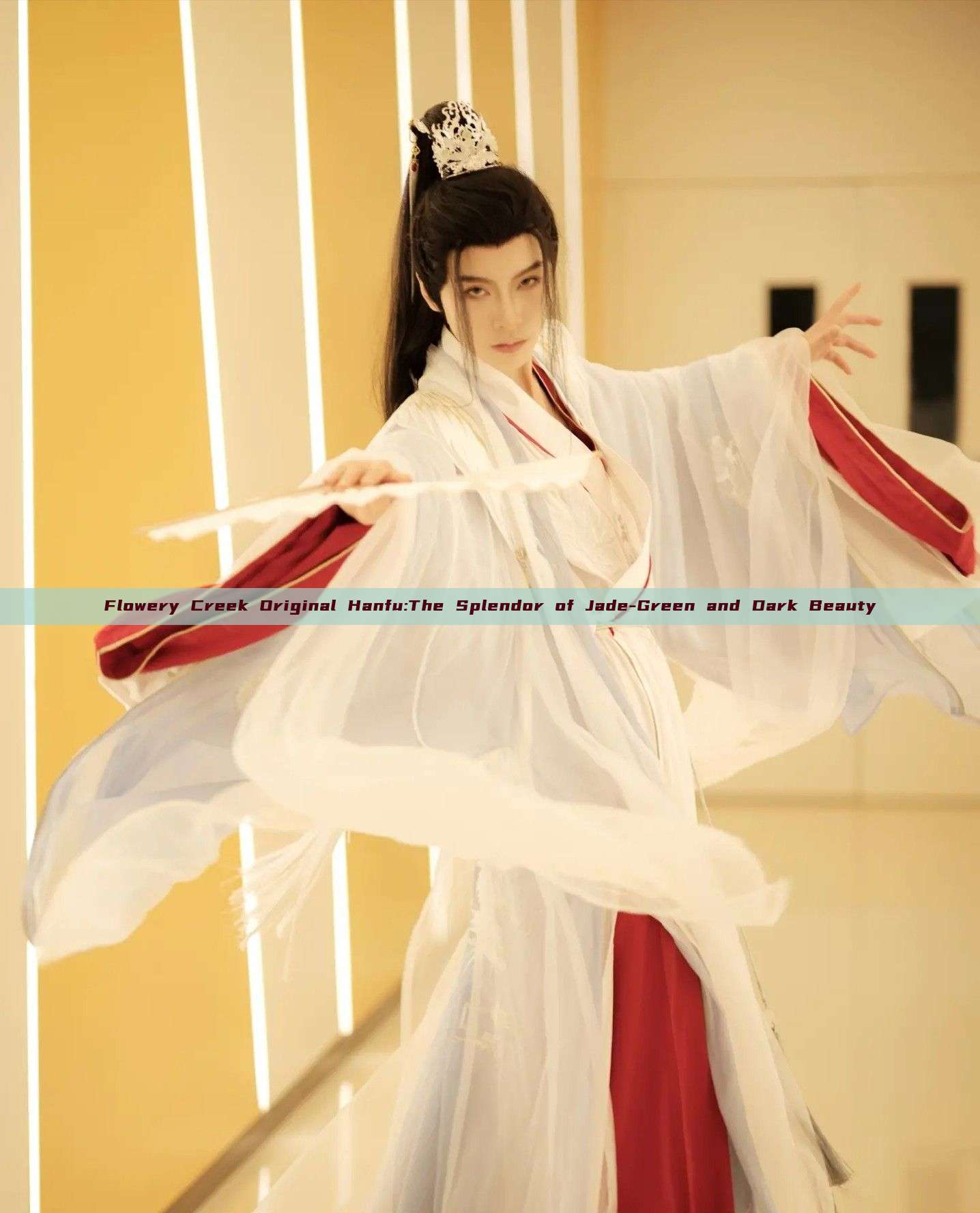 Flowery Creek Original Hanfu:The Splendor of Jade-Green and Dark Beauty Flowery Creek Original Hanfu:The Splendor of Jade-Green and Dark Beauty