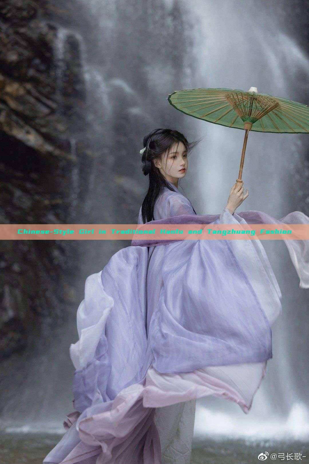 Chinese-Style Girl in Traditional Hanfu and Tangzhuang Fashion Chinese-Style Girl in Traditional Hanfu and Tangzhuang Fashion