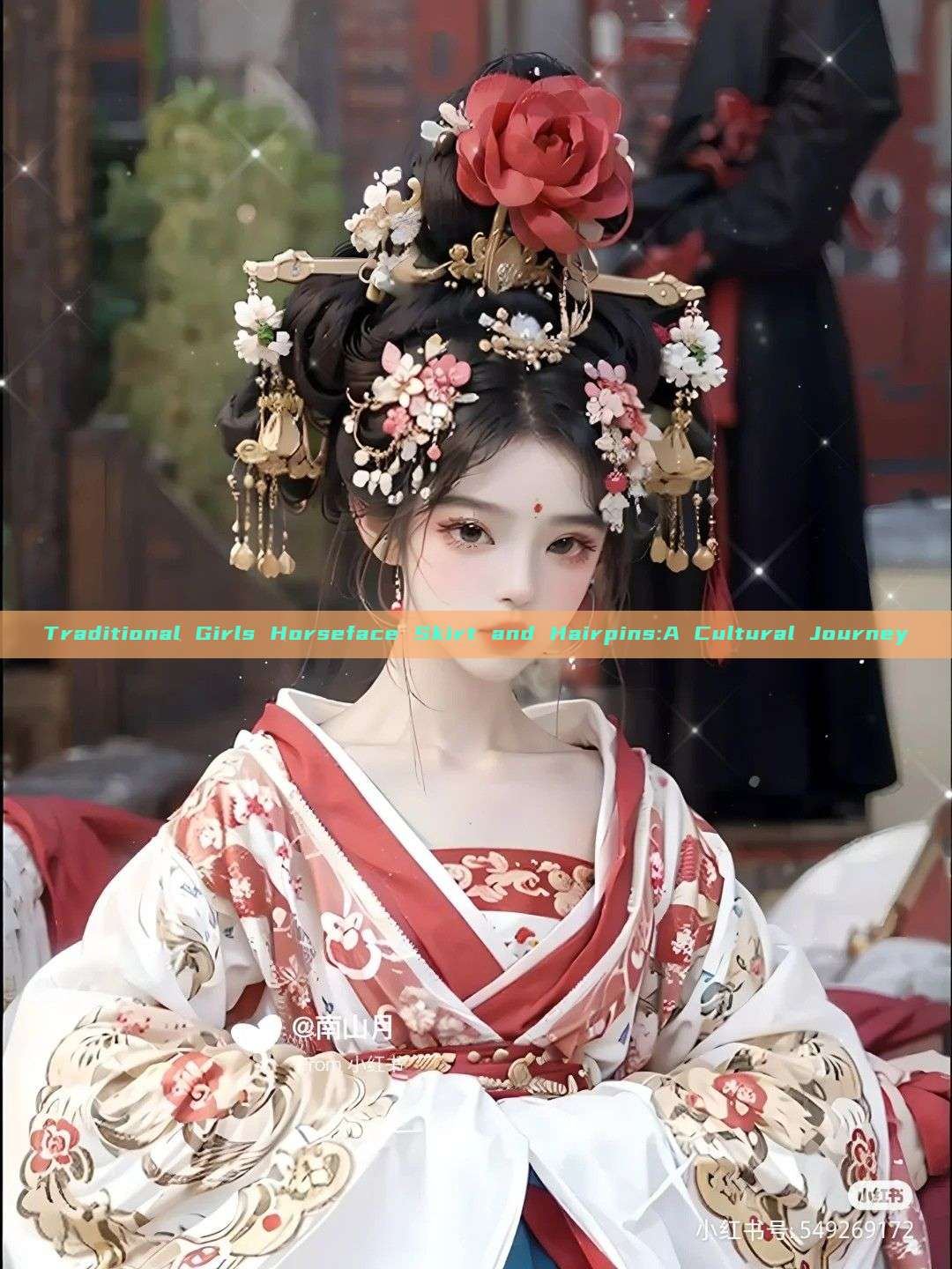 Traditional Girls Horseface Skirt and Hairpins:A Cultural Journey