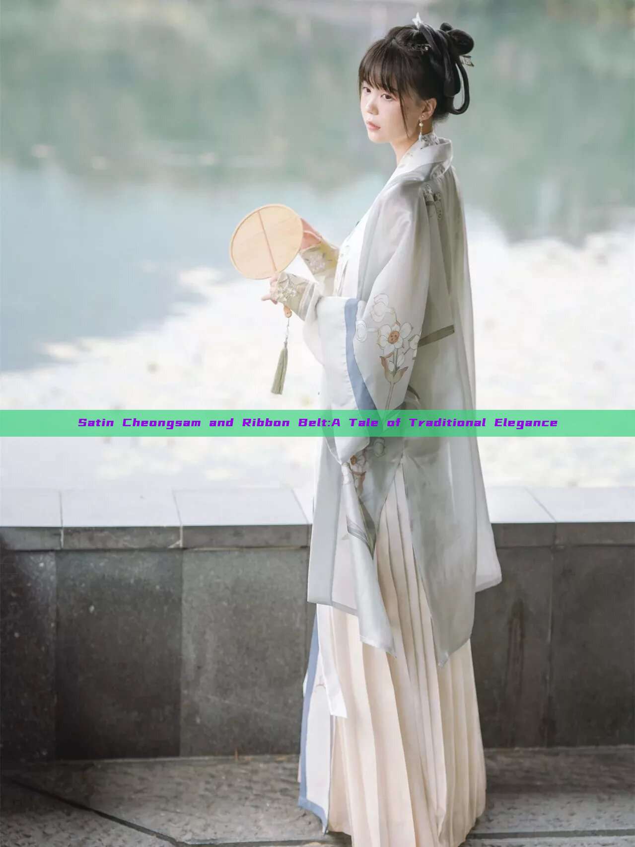 Satin Cheongsam and Ribbon Belt:A Tale of Traditional Elegance Satin Cheongsam and Ribbon Belt:A Tale of Traditional Elegance