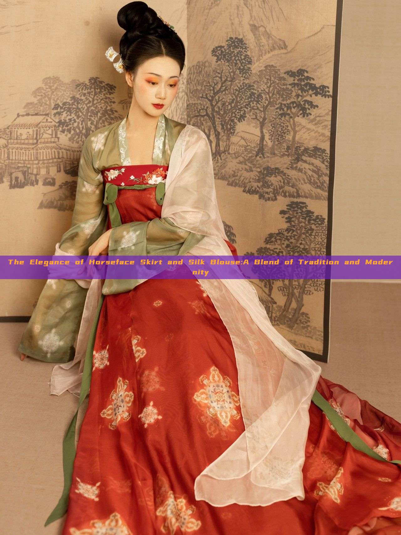 The Elegance of Horseface Skirt and Silk Blouse:A Blend of Tradition and Modernity The Elegance of Horseface Skirt and Silk Blouse:A Blend of Tradition and Modernity