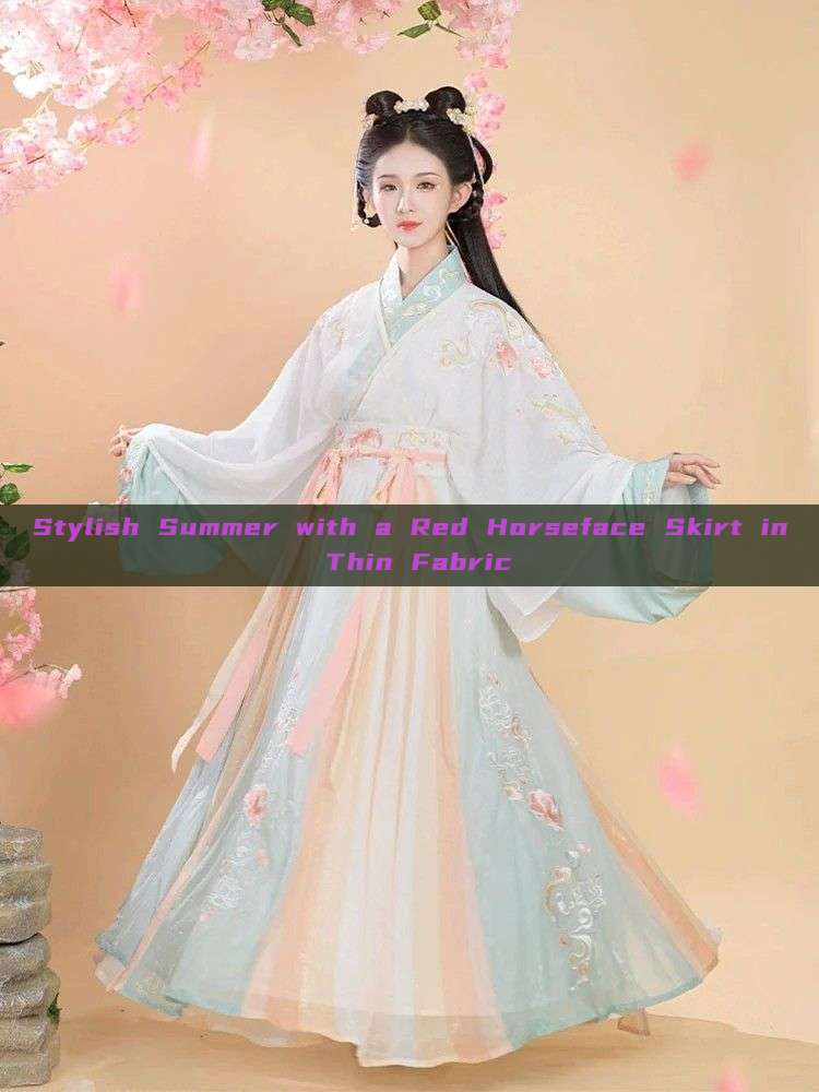 Stylish Summer with a Red Horseface Skirt in Thin Fabric Stylish Summer with a Red Horseface Skirt in Thin Fabric