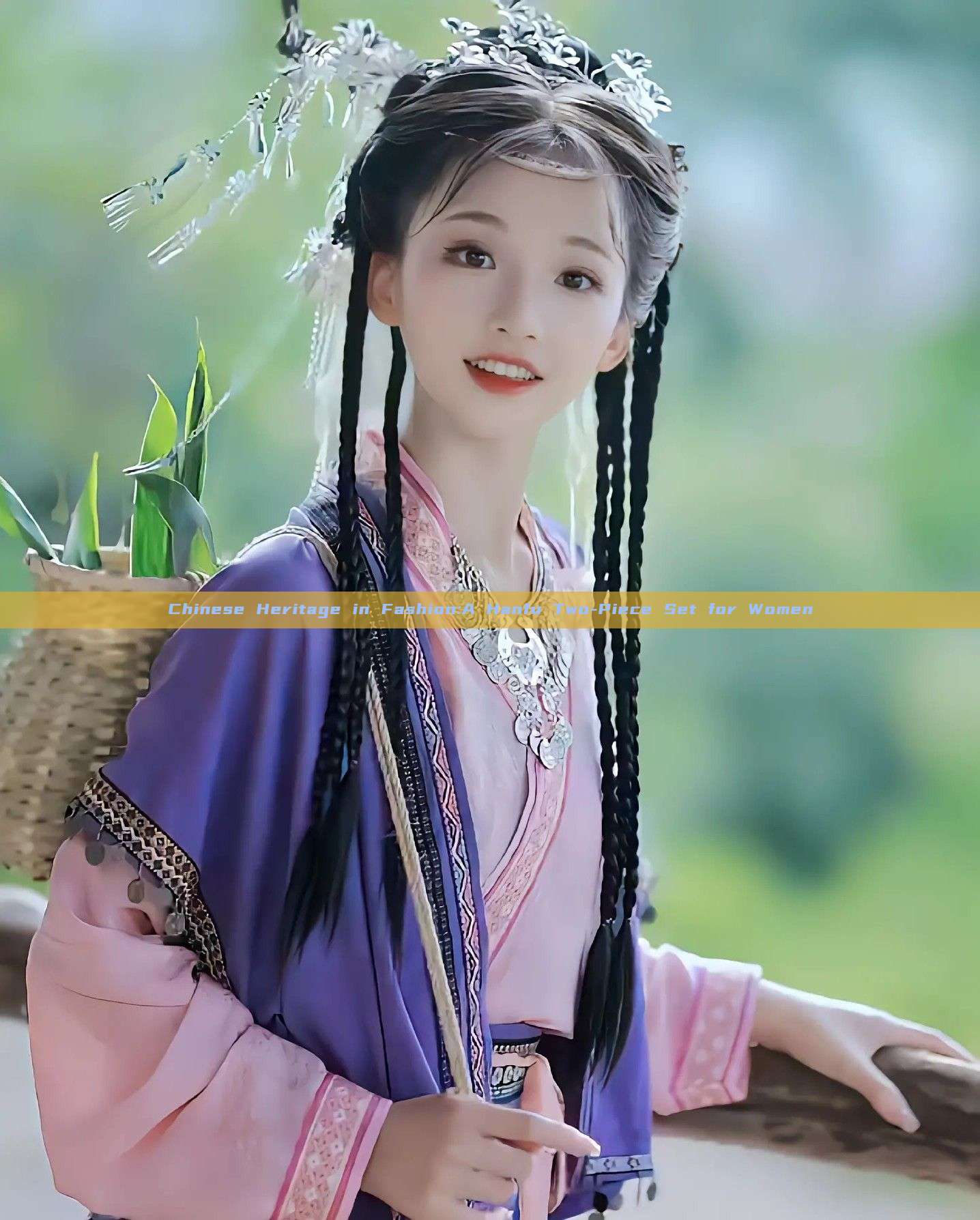 Chinese Heritage in Fashion:A Hanfu Two-Piece Set for Women