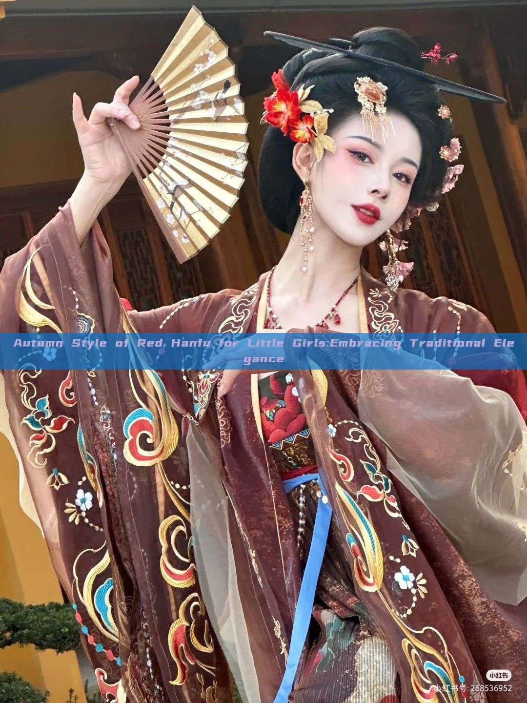 Autumn Style of Red Hanfu for Little Girls:Embracing Traditional Elegance Autumn Style of Red Hanfu for Little Girls:Embracing Traditional Elegance