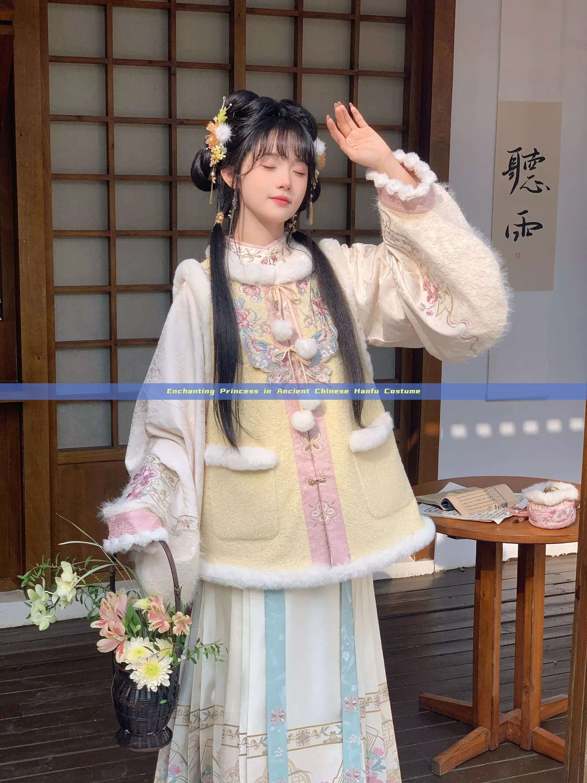 Enchanting Princess in Ancient Chinese Hanfu Costume Enchanting Princess in Ancient Chinese Hanfu Costume