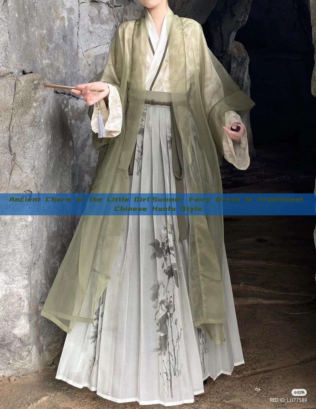 Ancient Charm of the Little Girl:Summer Fairy Dress in Traditional Chinese Hanfu Style Ancient Charm of the Little Girl:Summer Fairy Dress in Traditional Chinese Hanfu Style