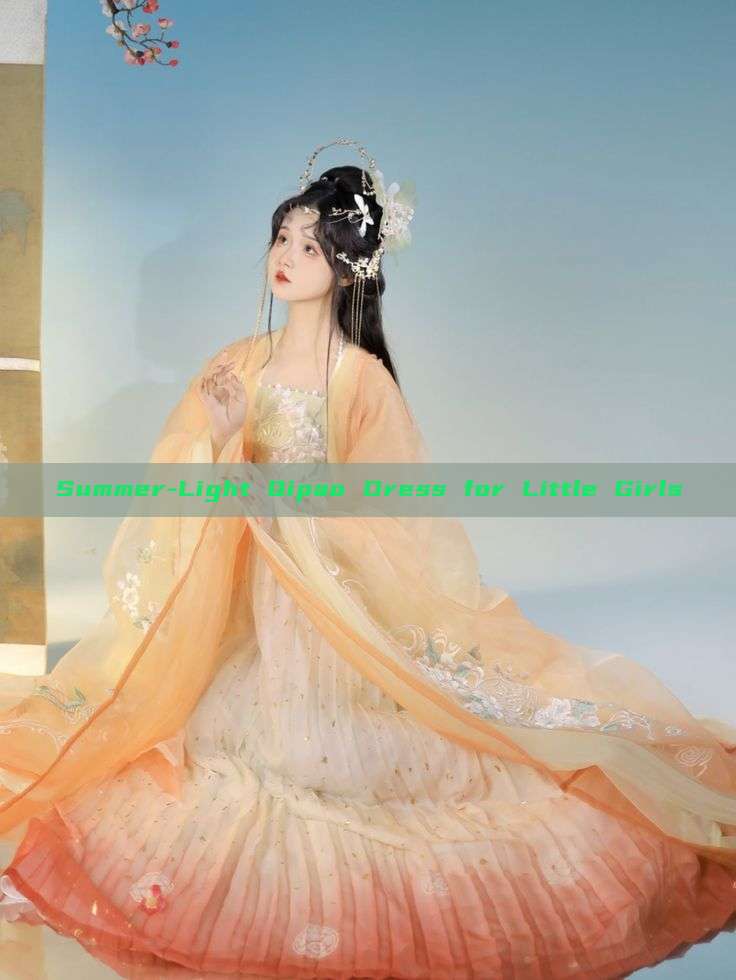 Summer-Light Qipao Dress for Little Girls