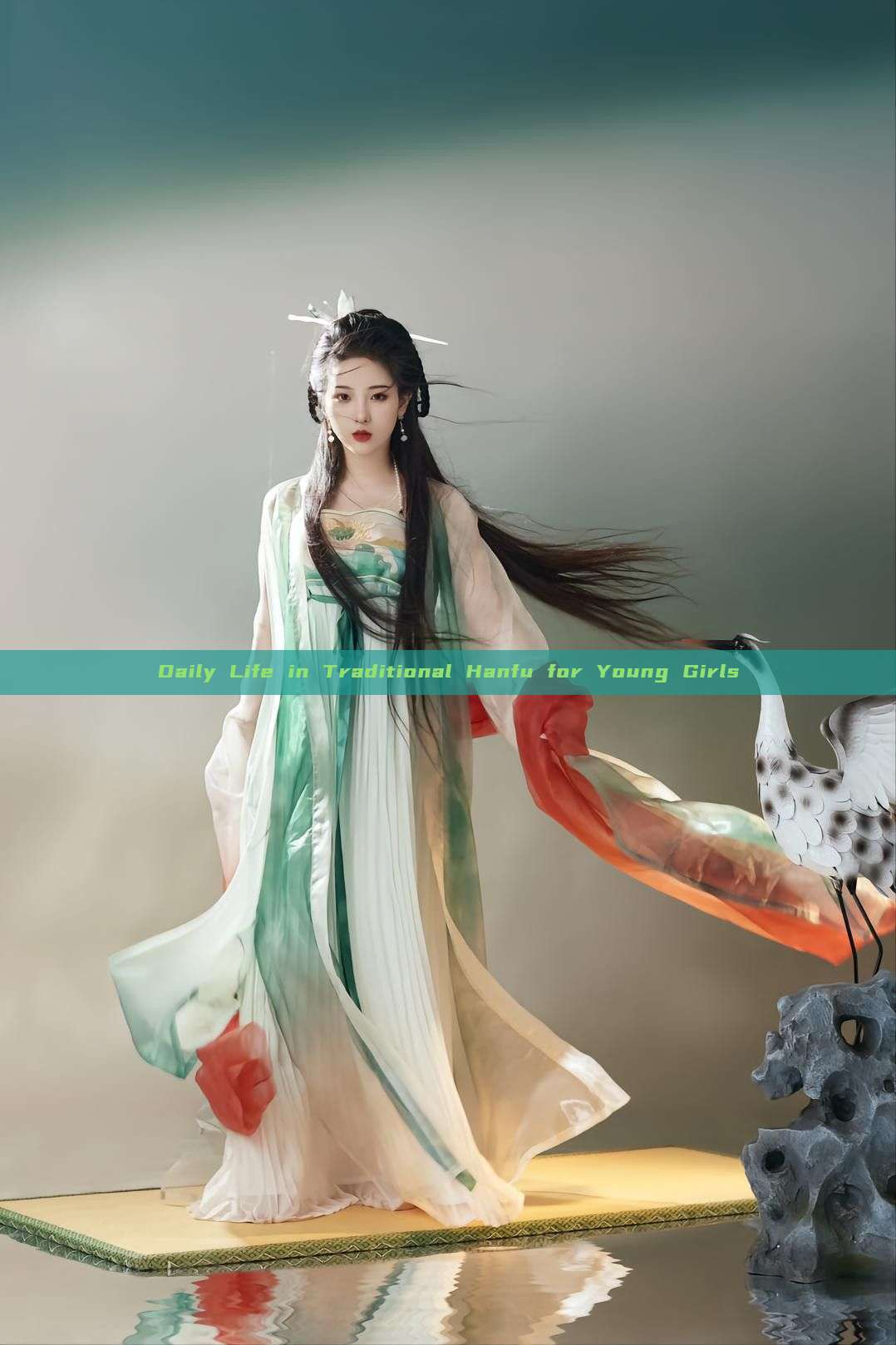 Daily Life in Traditional Hanfu for Young Girls