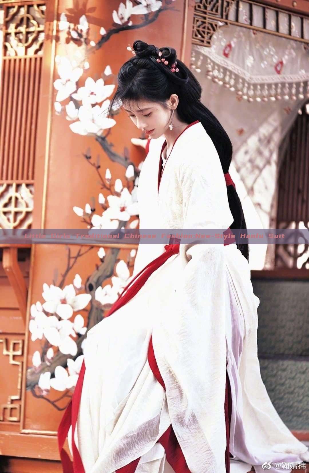 Little Girls Traditional Chinese Fashion:New-Style Hanfu Suit Little Girls Traditional Chinese Fashion:New-Style Hanfu Suit