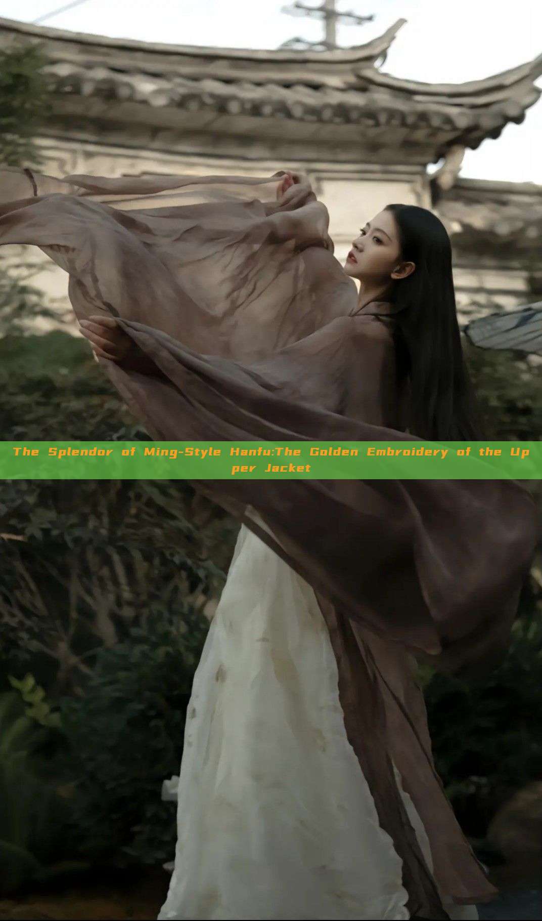 The Splendor of Ming-Style Hanfu:The Golden Embroidery of the Upper Jacket