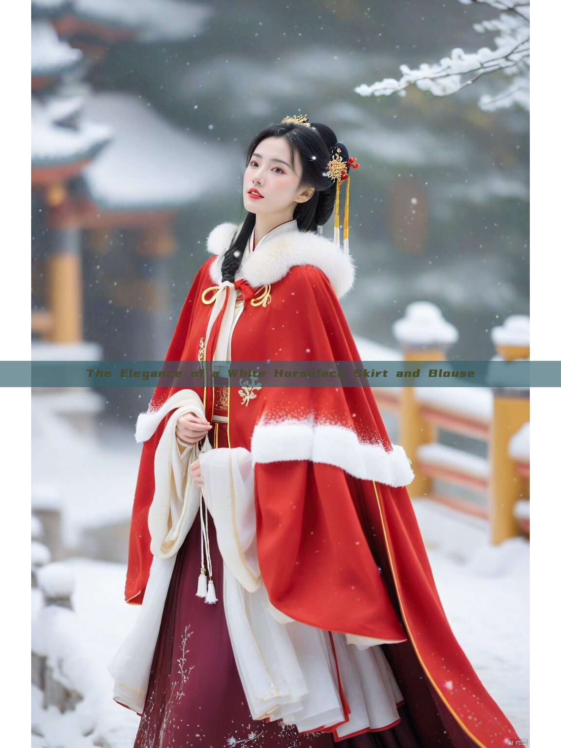 The Elegance of a White Horseface Skirt and Blouse The Elegance of a White Horseface Skirt and Blouse
