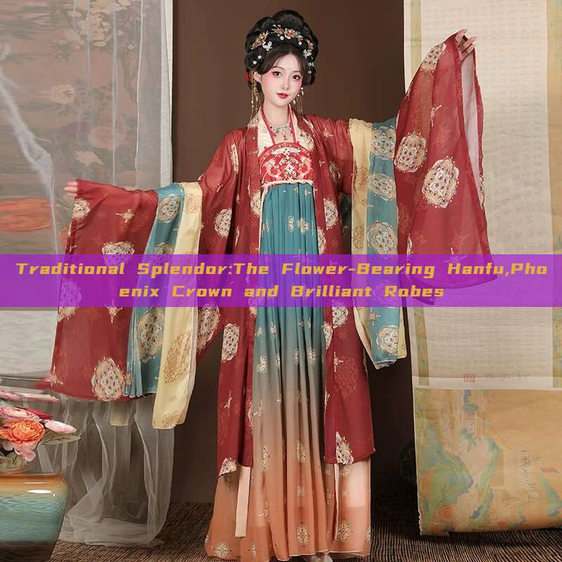Traditional Splendor:The Flower-Bearing Hanfu,Phoenix Crown and Brilliant Robes Traditional Splendor:The Flower-Bearing Hanfu,Phoenix Crown and Brilliant Robes