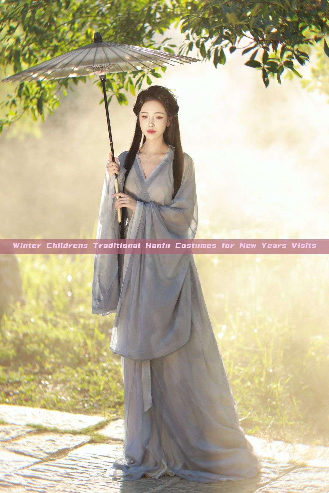 Winter Childrens Traditional Hanfu Costumes for New Years Visits Winter Childrens Traditional Hanfu Costumes for New Years Visits