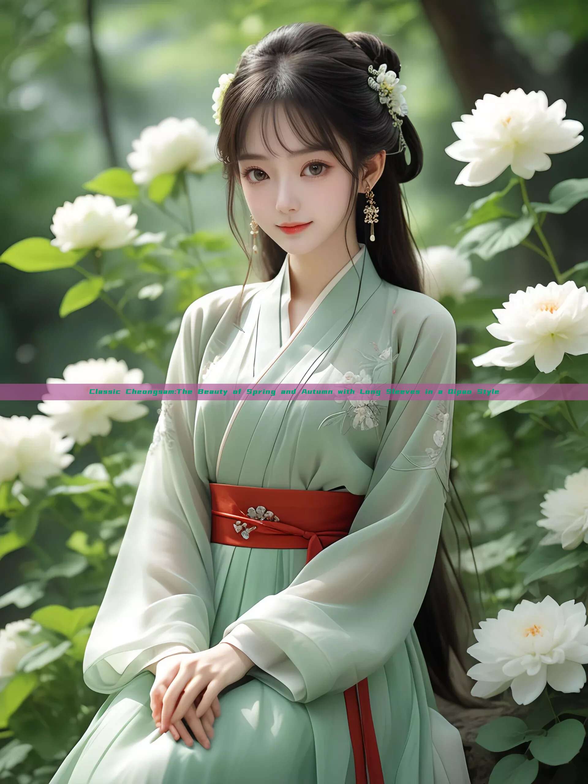 Classic Cheongsam:The Beauty of Spring and Autumn with Long Sleeves in a Qipao Style Classic Cheongsam:The Beauty of Spring and Autumn with Long Sleeves in a Qipao Style