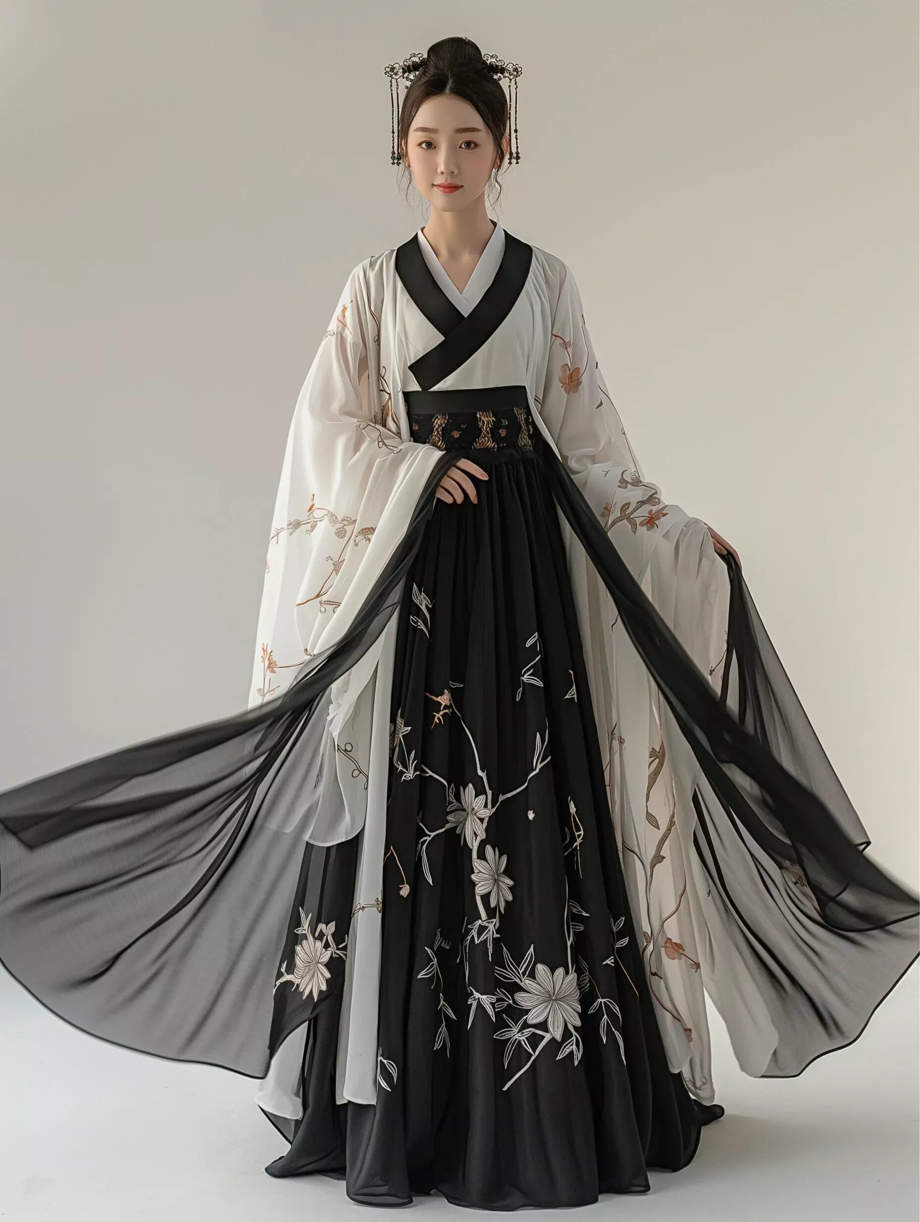 Flower Headwear as a Highlight of Traditional Chinese Hanfu Clothing Flower Headwear as a Highlight of Traditional Chinese Hanfu Clothing