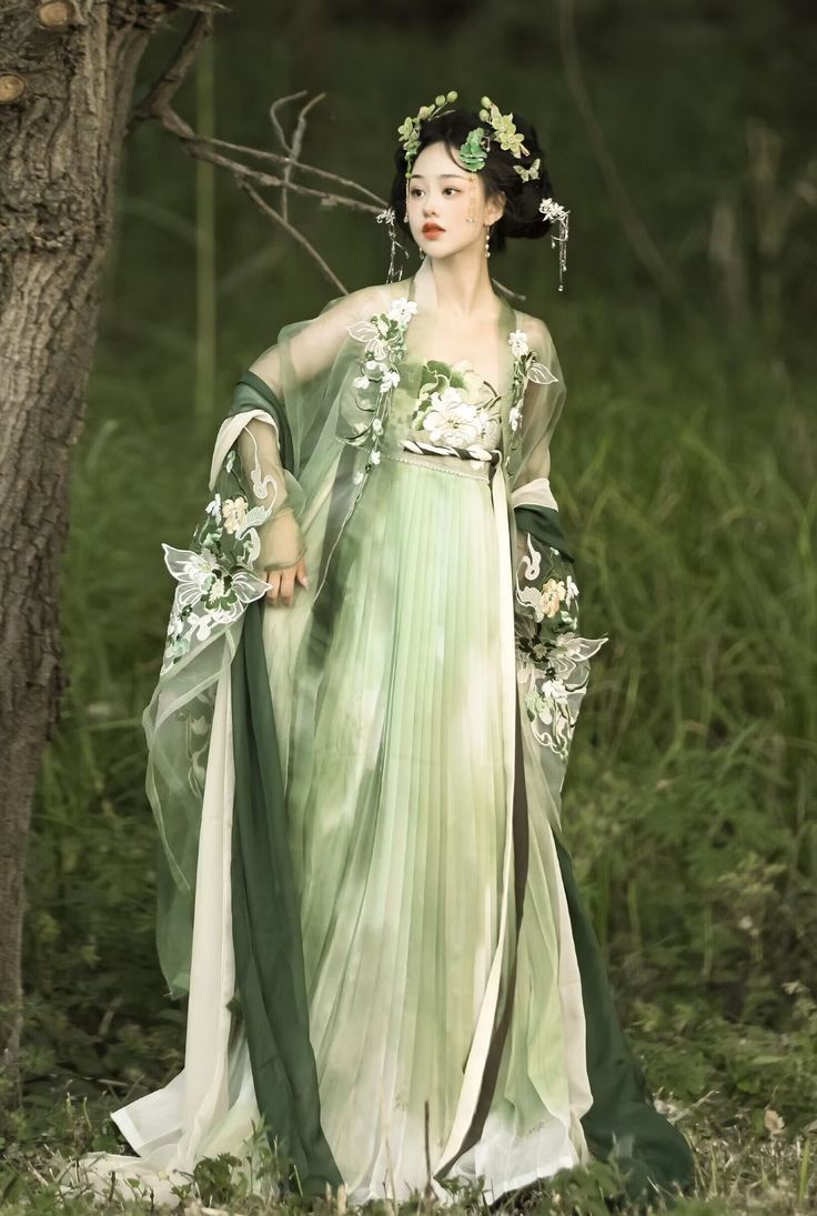 The Elegance of a Blue-Hued Hanfu Woman The Elegance of a Blue-Hued Hanfu Woman