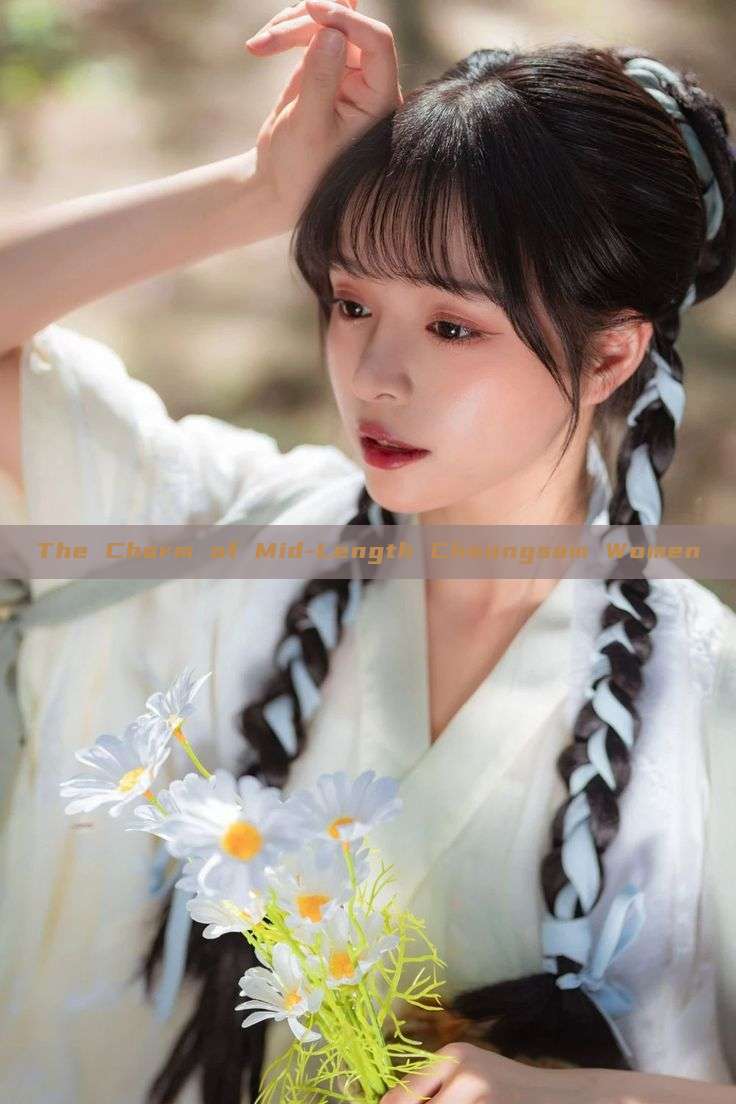 The Charm of Mid-Length Cheongsam Women