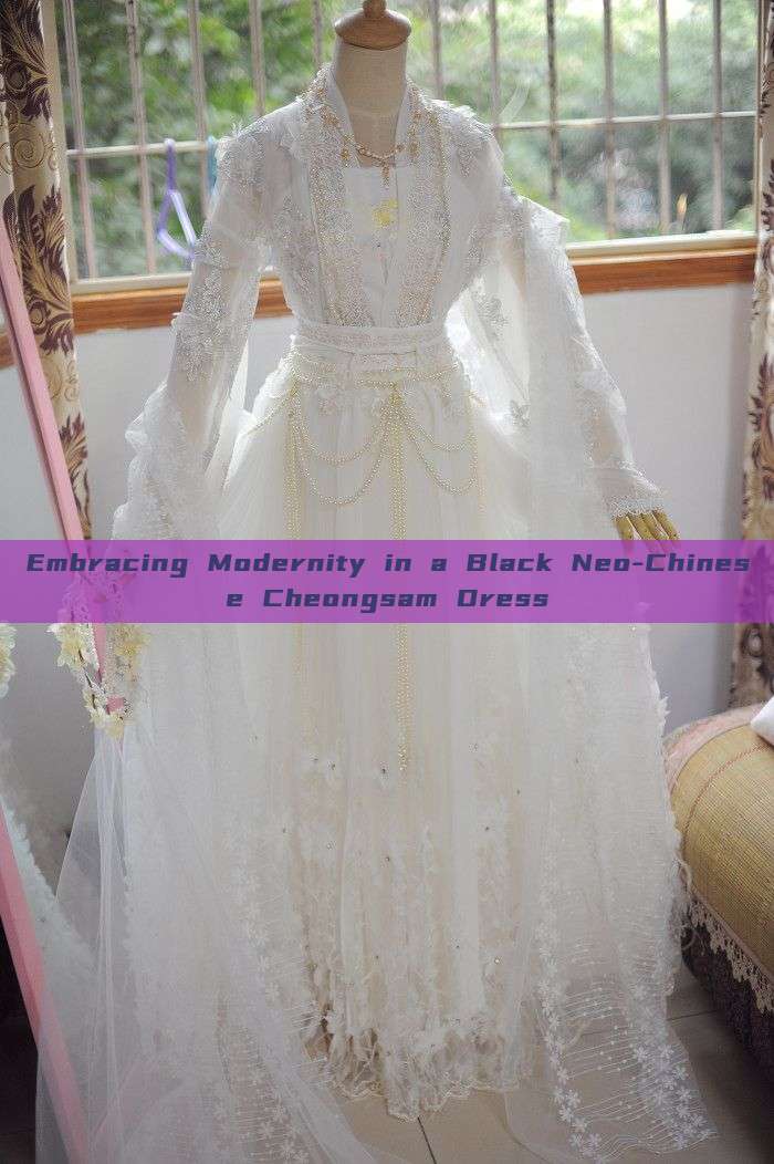 Embracing Modernity in a Black Neo-Chinese Cheongsam Dress