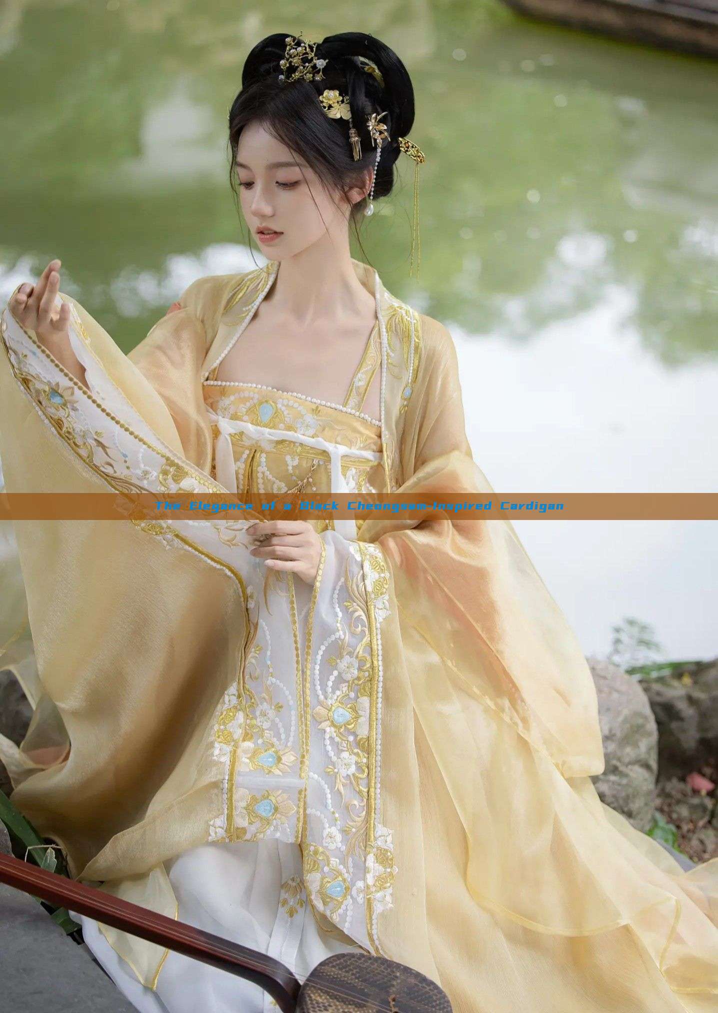 The Elegance of a Black Cheongsam-Inspired Cardigan The Elegance of a Black Cheongsam-Inspired Cardigan